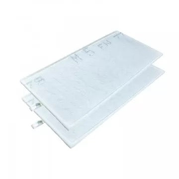 Avlangt filter med trekkflik til Brink Flair 325/400